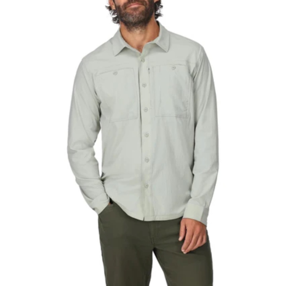 Simms Navy Long Sleeve Fishing Shirt - Picture 7 of 9